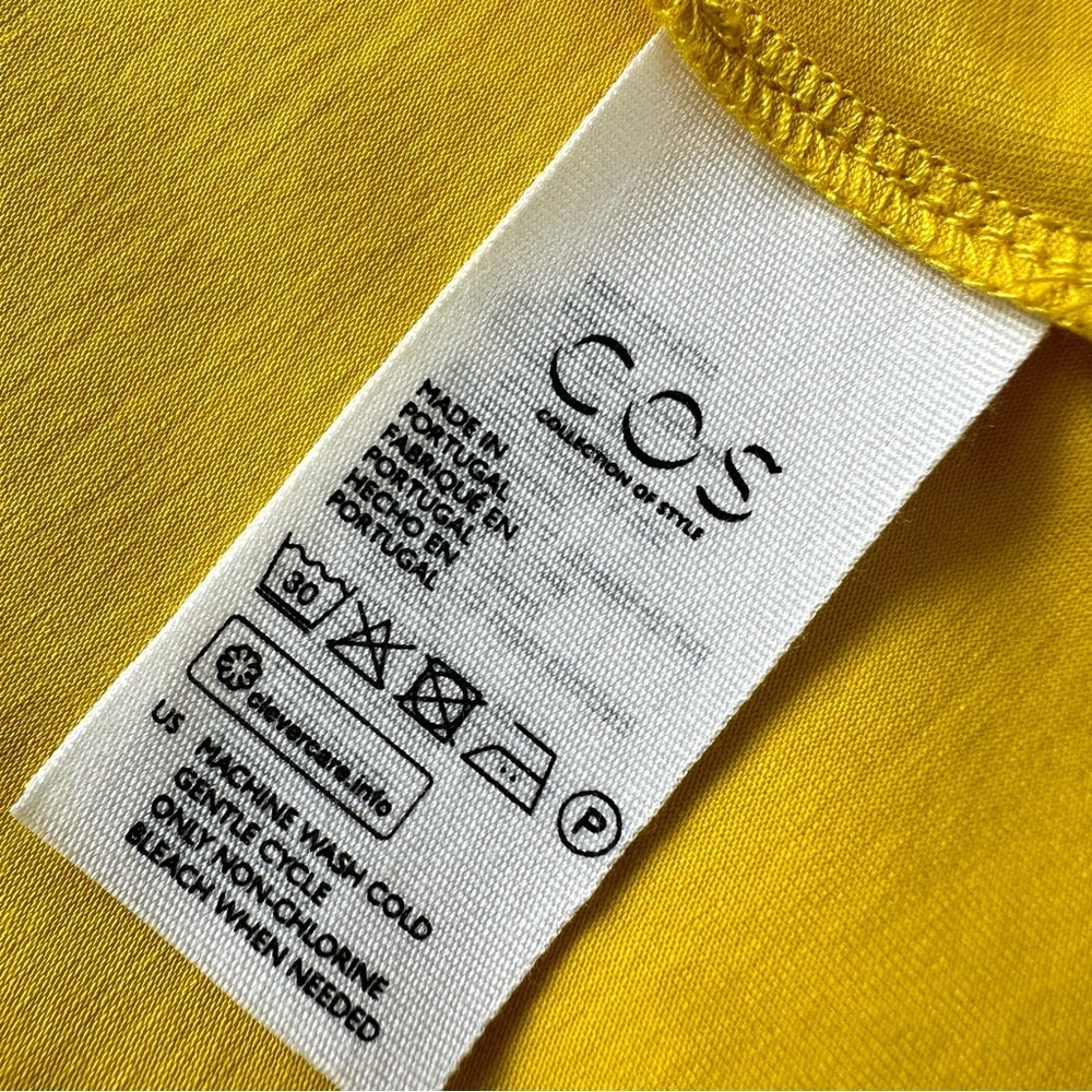 COS women yellow dress size L - Picture 7 of 8